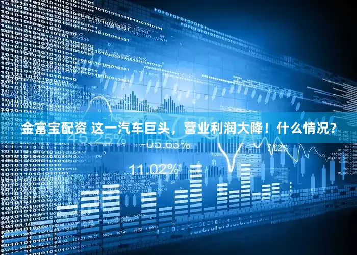 金富宝配资 这一汽车巨头，营业利润大降！什么情况？